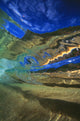 Hawaii, Abstract Underwater View Of Breaking Wave Wall Mural