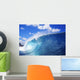 Hawaii, Oahu, North Shore, Curling Wave At World Famous Pipeline Wall Mural
