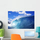 Hawaii, Oahu, North Shore, Curling Wave At World Famous Pipeline Wall Mural