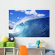 Hawaii, Oahu, North Shore, Curling Wave At World Famous Pipeline Wall Mural