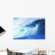 Hawaii, Oahu, North Shore, Curling Wave At World Famous Pipeline Wall Mural