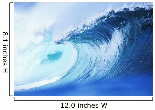 Hawaii, Oahu, North Shore, Curling Wave At World Famous Pipeline Wall Mural