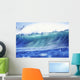 Hawaii, Oahu, North Shore, Curling Wave At World Famous Pipeline Wall Mural