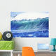 Hawaii, Oahu, North Shore, Curling Wave At World Famous Pipeline Wall Mural