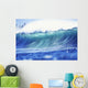 Hawaii, Oahu, North Shore, Curling Wave At World Famous Pipeline Wall Mural