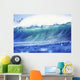 Hawaii, Oahu, North Shore, Curling Wave At World Famous Pipeline Wall Mural