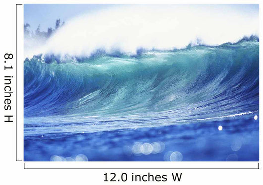 Hawaii, Oahu, North Shore, Curling Wave At World Famous Pipeline Wall Mural