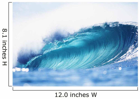 Hawaii, Oahu, North Shore, Curling Wave At World Famous Pipeline Wall Mural