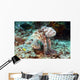 Malaysia, Octopus Cyanea Diguising Itself As A Part Of The Coral Reef Wall Mural