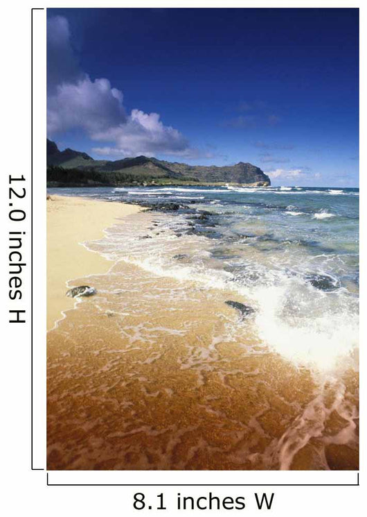 Hawaii, Kauai, Poipu, Shipwrecks Beach, White Sands, Shoreline Water Wall Mural