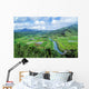 Hawaii, Kauai, Hanalei Valley Taro Fields And Wildlife Refuge Wall Mural