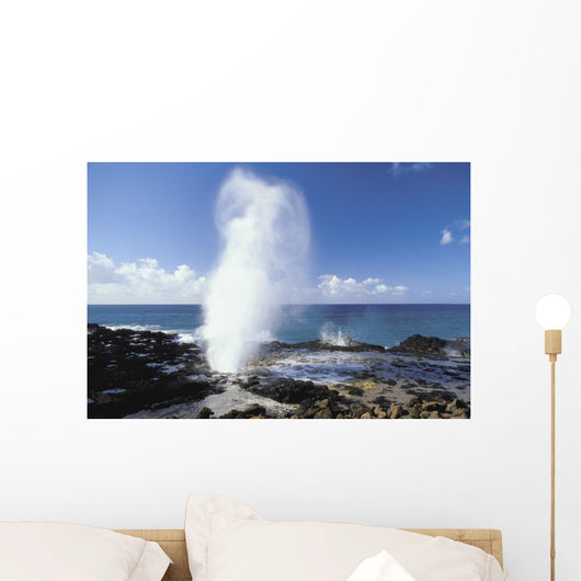 Hawaii, Kauai, Poipu, South Shore, Spouting Horn Blow Hole Wall Mural