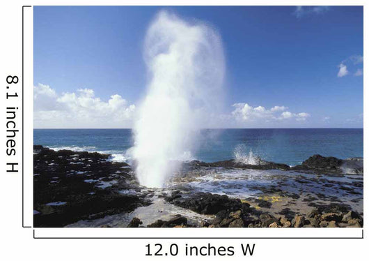 Hawaii, Kauai, Poipu, South Shore, Spouting Horn Blow Hole Wall Mural
