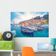 Mystic Landscape Harbor with Boats Wall Decal