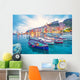 Mystic Landscape Harbor with Boats Wall Decal