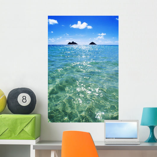 Clouds And Mokulua Islands Wall Mural