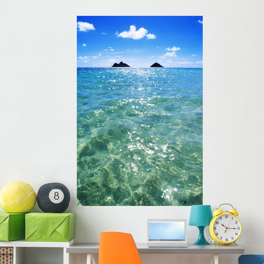Clouds And Mokulua Islands Wall Mural