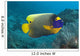 Malaysia, Blue-Face Angelfish Near Ocean Floor Wall Mural