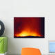 Lava Flowing Into Ocean At Night Wall Mural