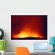 Lava Flowing Into Ocean At Night Wall Mural
