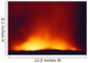 Lava Flowing Into Ocean At Night Wall Mural