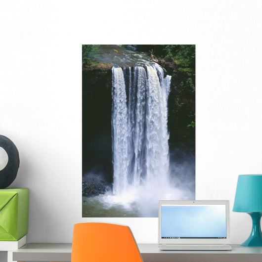 Close-Up Of Cascading Waterfall Wall Mural