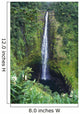 Hawaii, Big Island, Akaka Falls, Lush Greenery In Foreground Wall Mural
