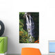 Nanue Falls Surrounded By Orange African Tulip Tree Wall Mural