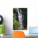 Nanue Falls Surrounded By Orange African Tulip Tree Wall Mural