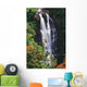 Nanue Falls Surrounded By Orange African Tulip Tree Wall Mural