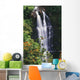 Nanue Falls Surrounded By Orange African Tulip Tree Wall Mural