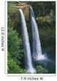 80 Foot High Waterfall Cascading Into Deep Pool Wall Mural