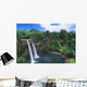 80 Foot High Waterfall Cascading Into Deep Pool Wall Mural