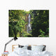Hawaii, Maui, Hana Coast, Waterfall Surrounded By Lush Greenery Wall Mural