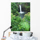 Hawaii, Big Island, Rainbow Falls, Pool Surrounded By Tropical Foliage Wall Mural