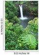 Hawaii, Big Island, Rainbow Falls, Pool Surrounded By Tropical Foliage Wall Mural