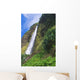 Kaluahine Falls Coming Down Mountainside Wall Mural