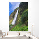 Kaluahine Falls Coming Down Mountainside Wall Mural