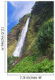 Kaluahine Falls Coming Down Mountainside Wall Mural