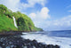 Hawaii, Maui, Hana, Pokupupu Point And Waikani Falls Going Into Ocean Wall Mural