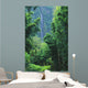 Hawaii, Maui, Hana, Oheo Gorge, Waimoku Falls, And Bamboo Forest Wall Mural