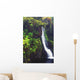 Hawaii, Maui, Foliage And Waterfall Along Hana Highway Wall Mural