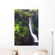 Hawaii, Maui, Foliage And Waterfall Along Hana Highway Wall Mural