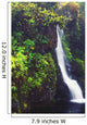 Hawaii, Maui, Foliage And Waterfall Along Hana Highway Wall Mural