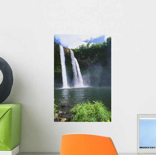 Three Waterfalls Empty Into Same Pool Wall Mural