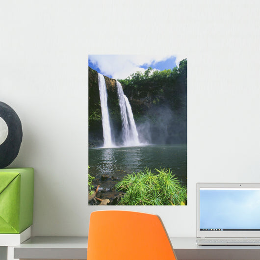 Three Waterfalls Empty Into Same Pool Wall Mural