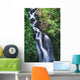 Waterfall Running Through Crevice Of Mountain Wall Mural