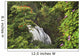 Waterfall Surrounded By Tropical Flowers And Plants Wall Mural