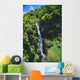Hawaii, Maui, Waterfall Along Slopes Of Haleakala Above Huelo Wall Mural