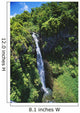 Hawaii, Maui, Waterfall Along Slopes Of Haleakala Above Huelo Wall Mural